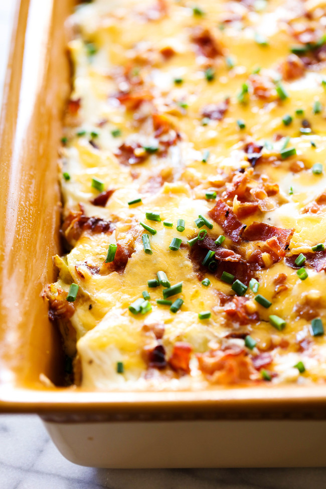 Easter Scalloped Potatoes
 Loaded Scalloped Potatoes