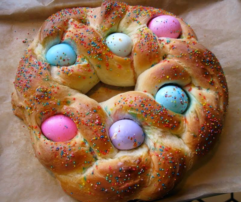 Easter Sweet Bread Recipe
 Row homes and Cobblestones Ancient Spring Legends became