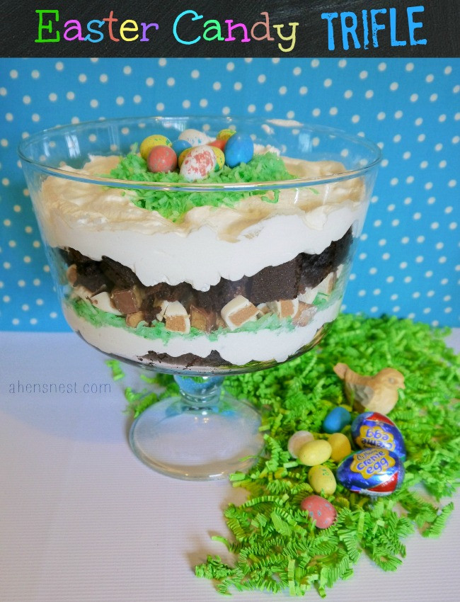Easter Trifle Desserts
 HERSHEY S Easter Candy Basket Ideas a Brownie Trifle