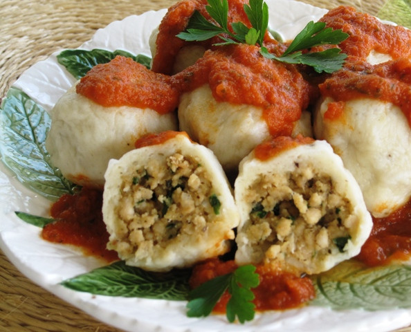 Eastern European Stuffed Dumplings
 Meatballs In A Blanket Stuffed Knedle Dumplings