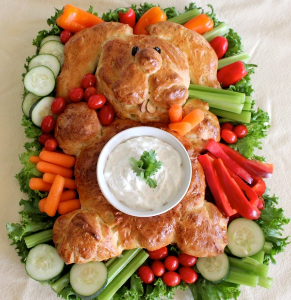 Easy Appetizers For Easter
 Bunny Bread Crudité Platter – A Simple Easter Appetizer