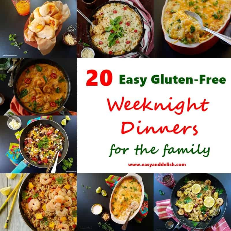 Easy Dairy Free Dinners
 20 Easy Gluten Free Weeknight Dinners for the Family
