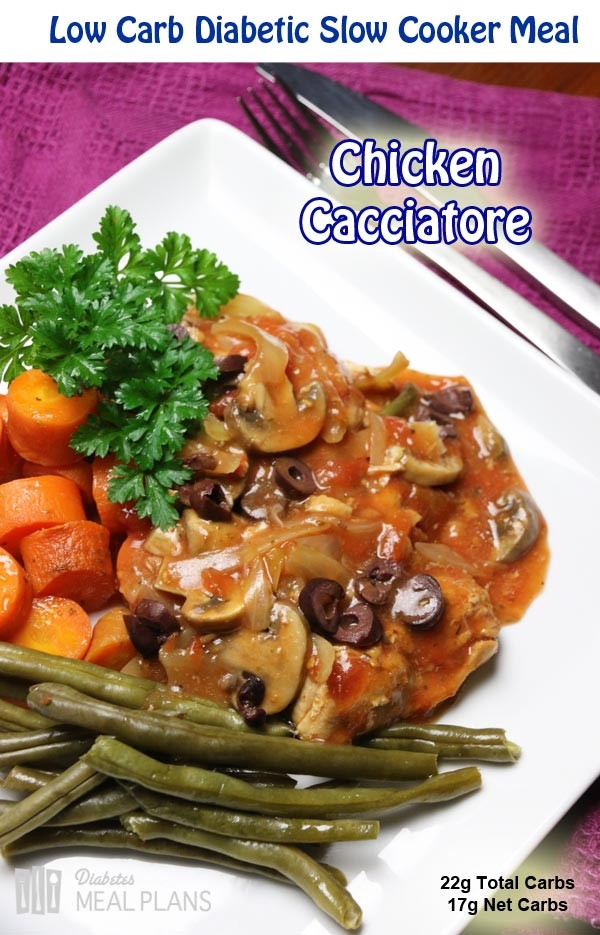 Easy Diabetic Slow Cooker Recipes
 Easy Slow Cooker Chicken Cacciatore