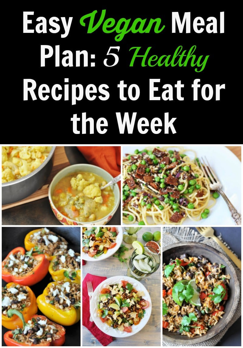 Easy Healthy Vegan Recipes
 Easy Vegan Meal Plan 5 Healthy Recipes to Eat for the