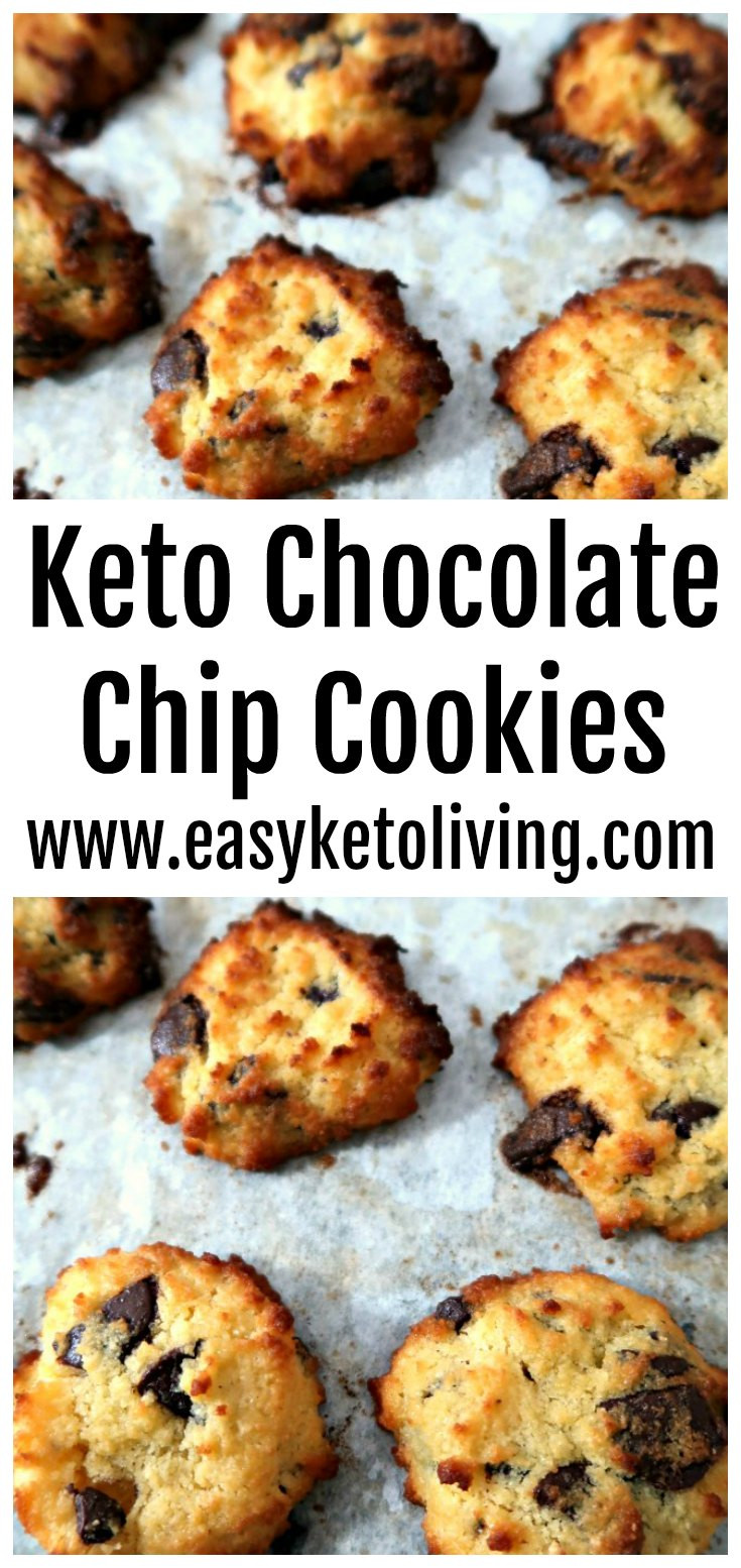 Easy Keto Chocolate Chip Cookies
 Easy Low Carb Keto Chocolate Chip Cookies Recipe