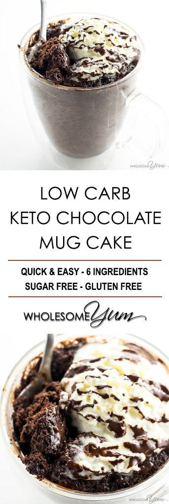 Easy Keto Mug Cake
 Low Carb Paleo Keto Chocolate Mug Cake Recipe 6 Ingre nts