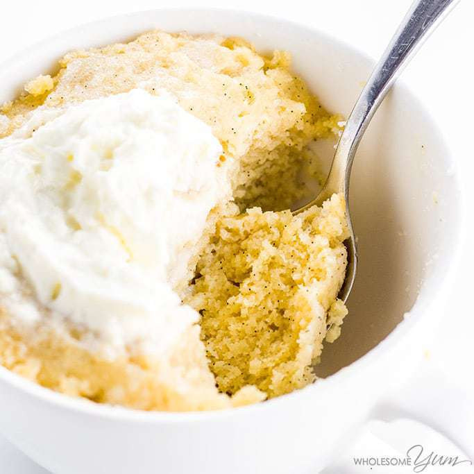 Easy Keto Mug Cake
 Easy Keto Paleo Vanilla Mug Cake Recipe