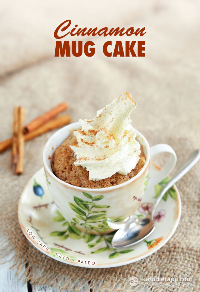 Easy Keto Mug Cake
 Cinnamon Keto Mug Cake