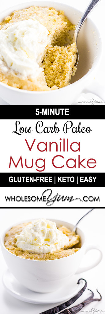 Easy Keto Mug Cake
 Easy Keto Paleo Vanilla Mug Cake Recipe