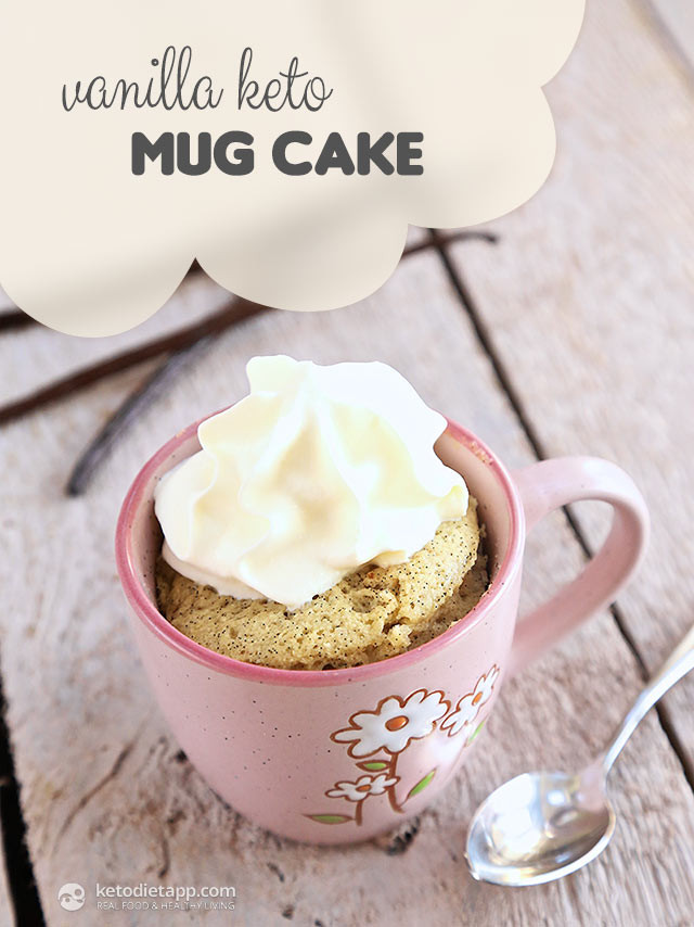 Easy Keto Mug Cake
 Vanilla Keto Mug Cake