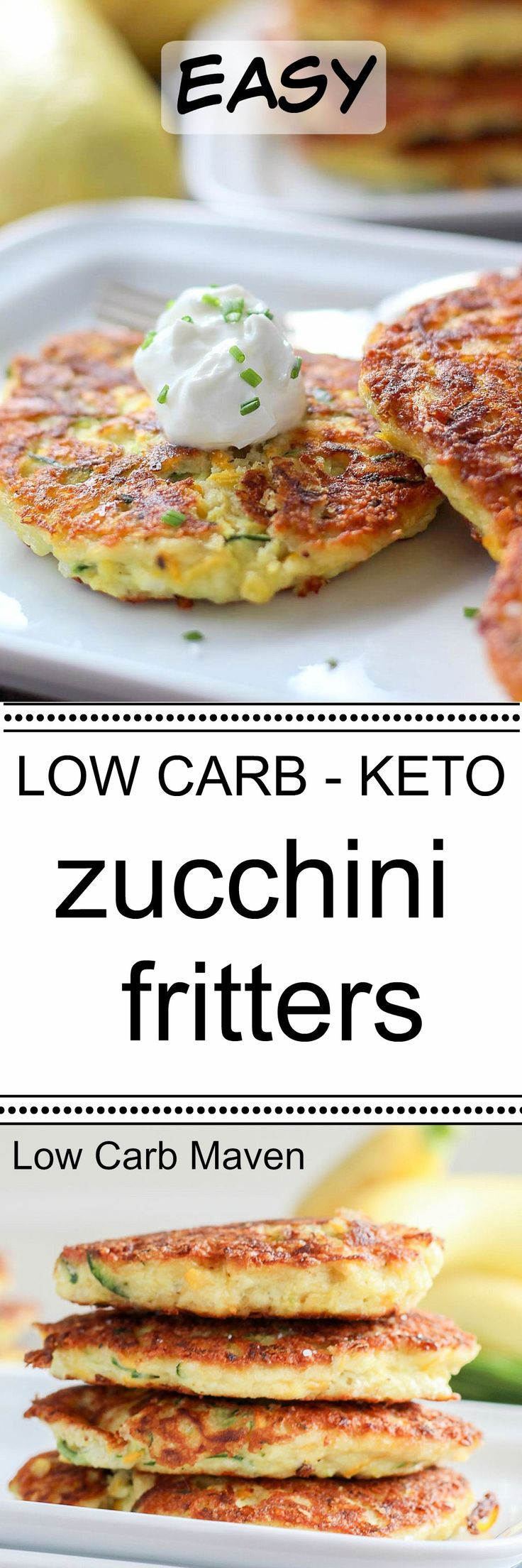 Easy Low Carb Vegetarian Recipes
 These easy zucchini fritters make a great lowcarb or keto