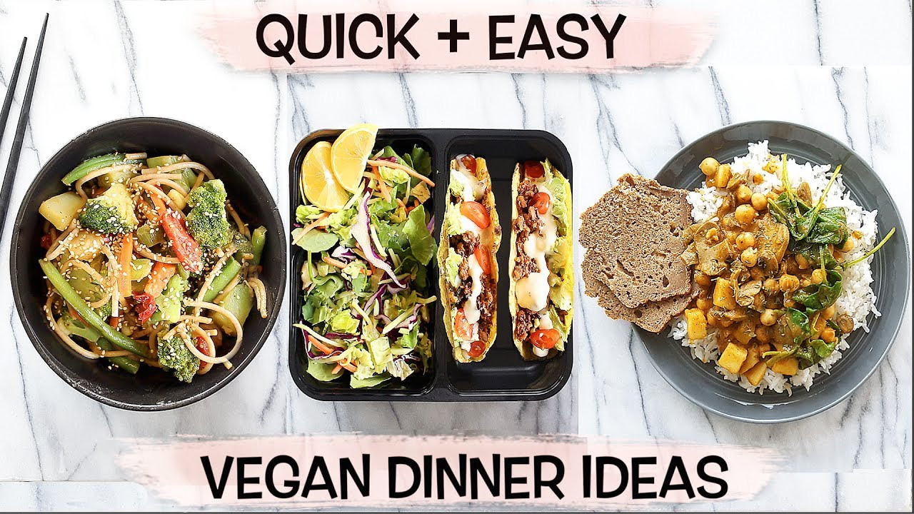 Easy Quick Vegan Dinners
 BOMB VEGAN DINNER IDEAS Quick Easy in Under 15 Mins