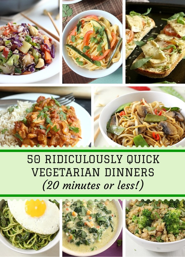 Easy Quick Vegan Dinners
 50 ridiculously quick ve arian dinners 20 minutes or