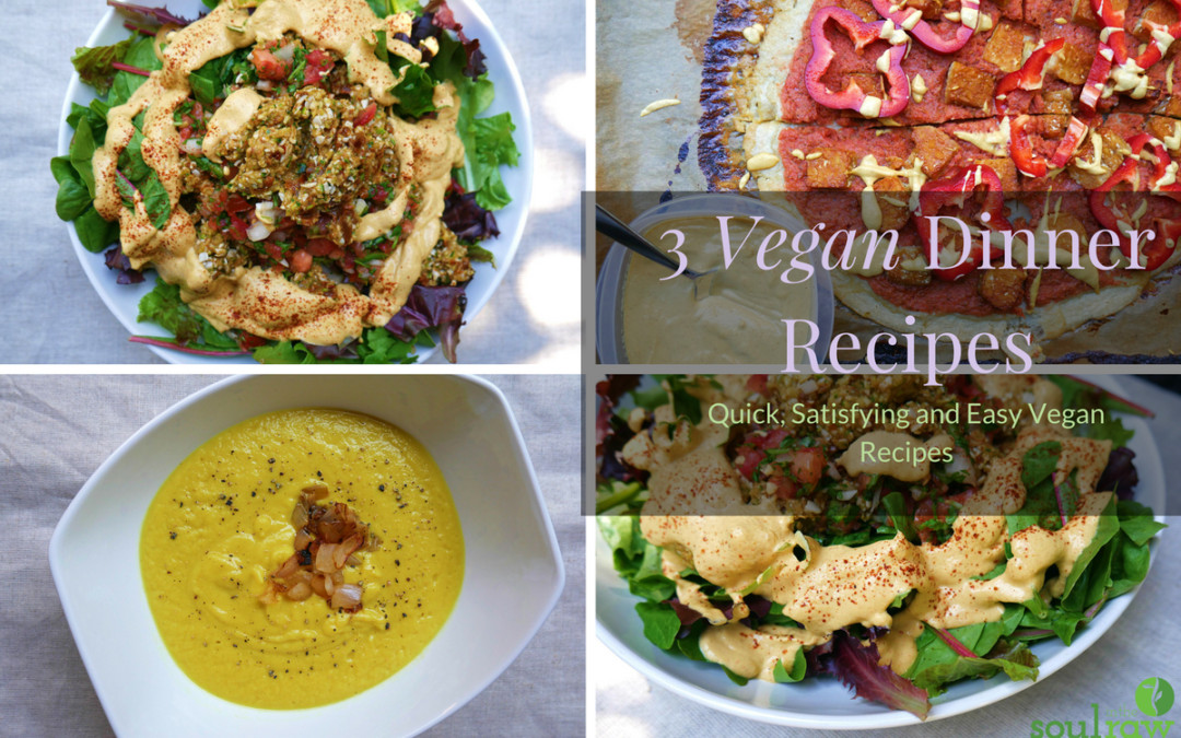 Easy Quick Vegan Dinners
 3 Vegan Dinner Recipes Quick Satisfying and Easy Vegan