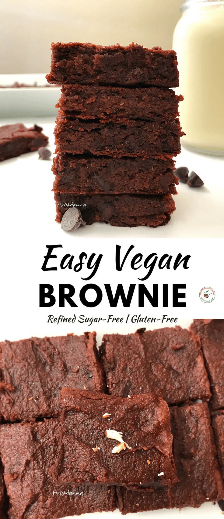 Easy Vegan Brownies Easy Vegan Brownie Simple Sumptuous Cooking