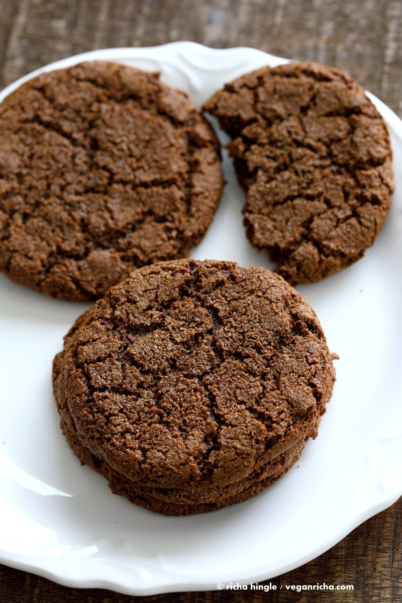 Easy Vegan Cookie Recipes
 1 Bowl Giant Molasses Cookies Vegan Richa