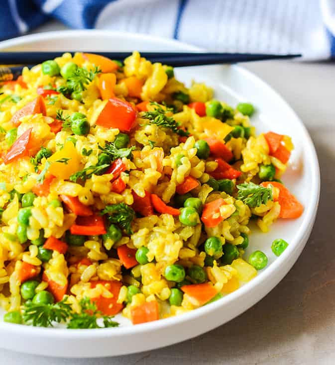 Easy Vegan Fried Rice
 Easy Vegan Fried Rice Healthier Steps