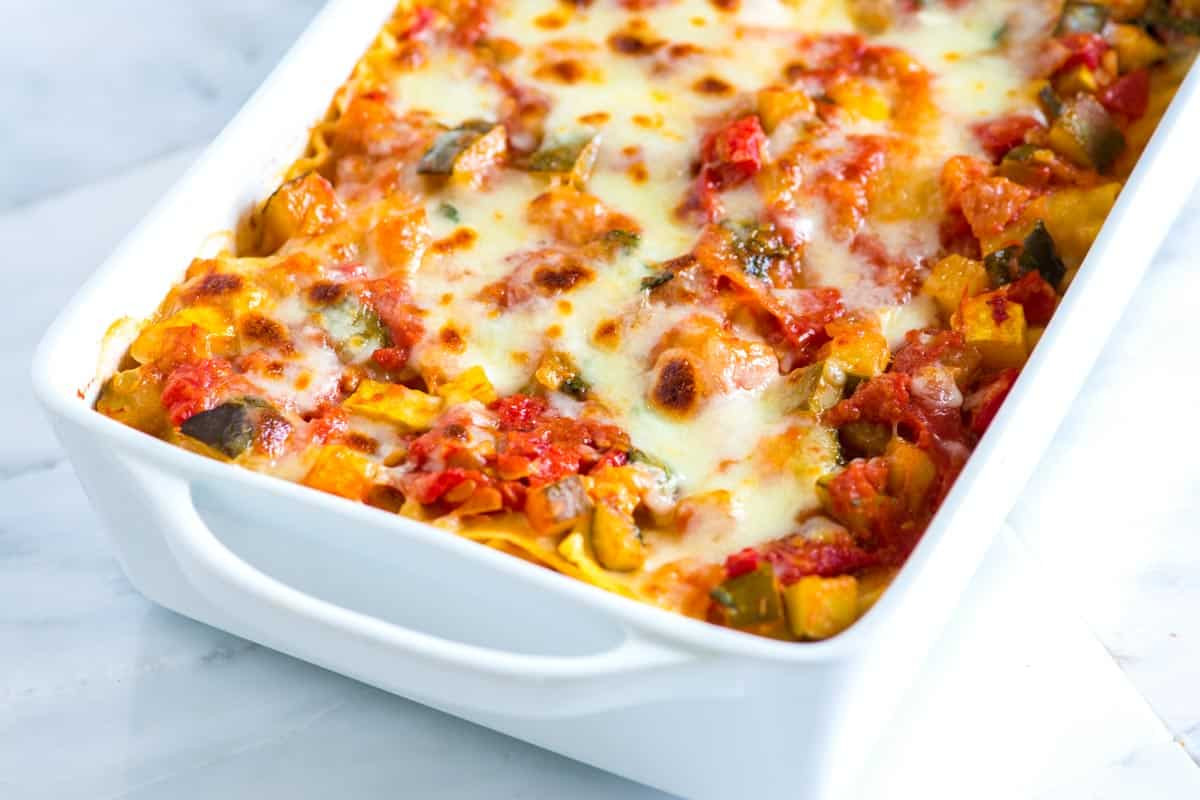 Easy Vegetarian Lasagna
 Crave Worthy Sausage and Beef Lasagna Recipe