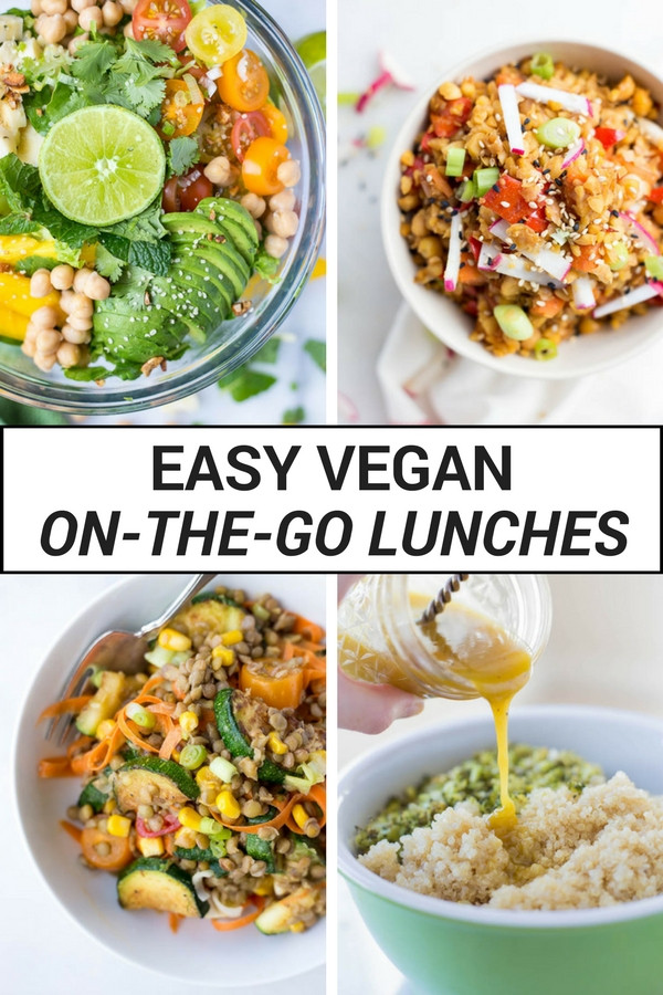 Easy Vegetarian Lunch Recipes
 Easy Vegan the Go Lunches Fooduzzi