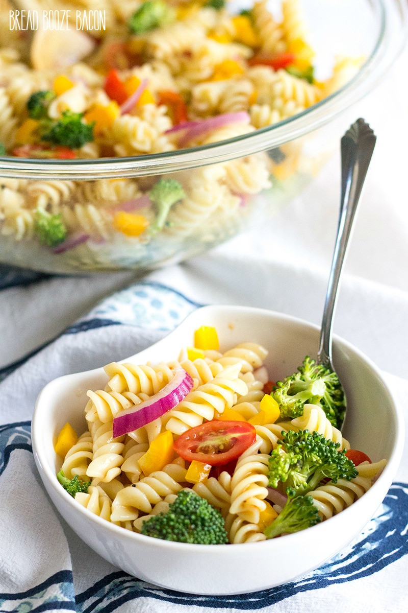 Easy Vegetarian Pasta Salad
 Easy Ve able Pasta Salad with Italian Dressing