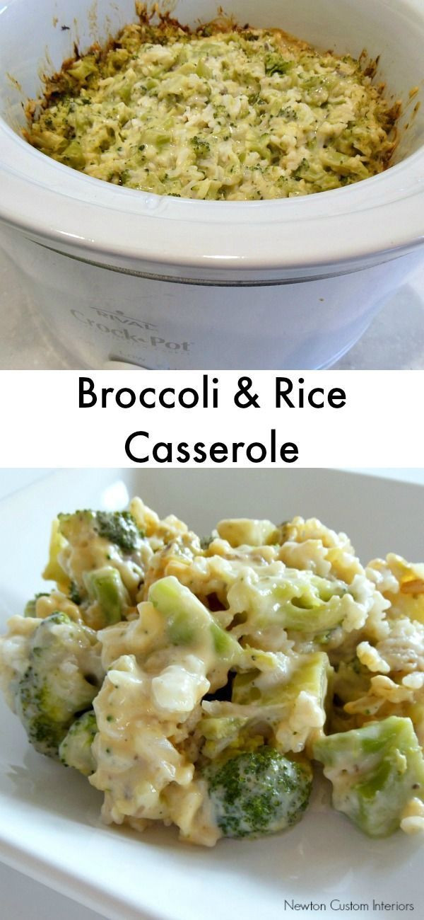 Easy Vegetarian Potluck Recipes
 Broccoli and Rice Casserole food