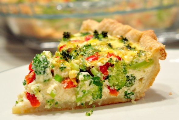 Easy Vegetarian Quiche Recipe
 Christmas Quiche