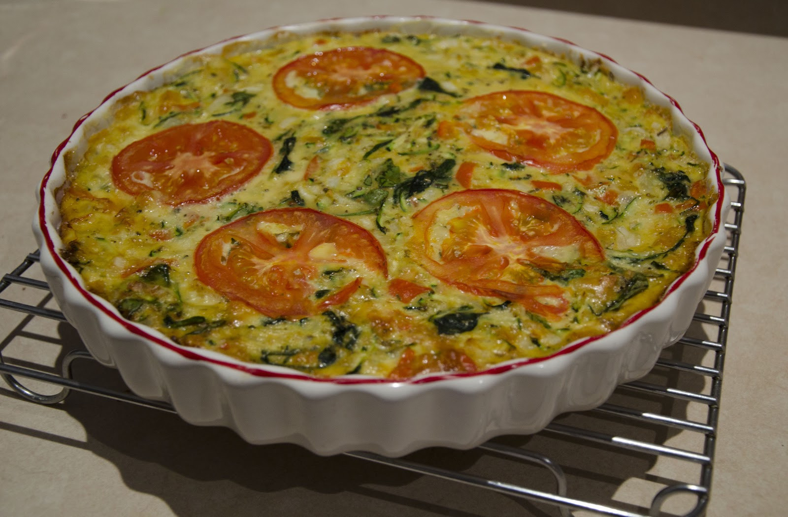 Easy Vegetarian Quiche Recipe
 WonderlustBlonde Easy Crustless Ve able Quiche