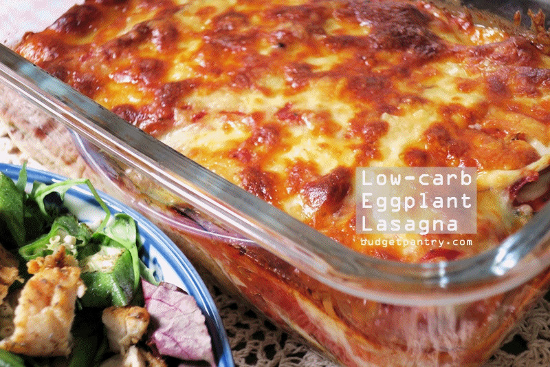 Eggplant Lasagna Low Carb
 Low carb lunch idea Eggplant Lasagna with Apple Marinara