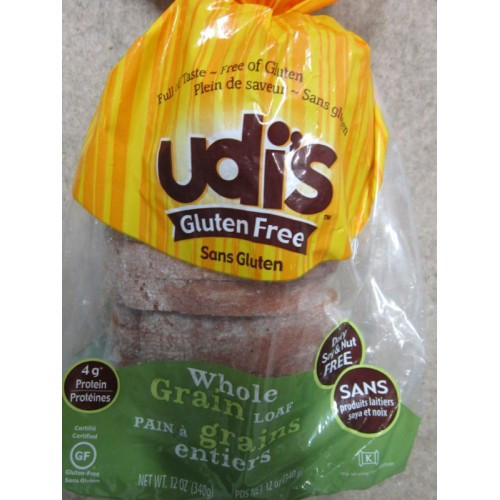Frozen Gluten Free Bread
 Bread UDI S Brand Frozen Product Gluten Free Whole
