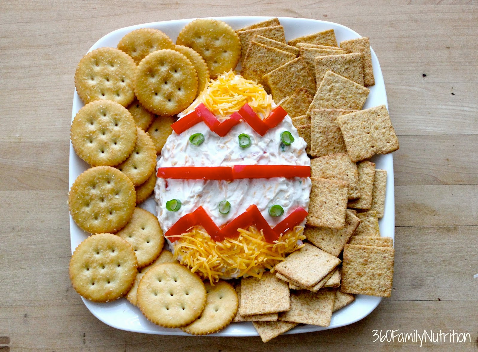 Fun Easter Appetizers
 360FamilyNutrition Easter Egg Greek Yogurt Cheese Dip