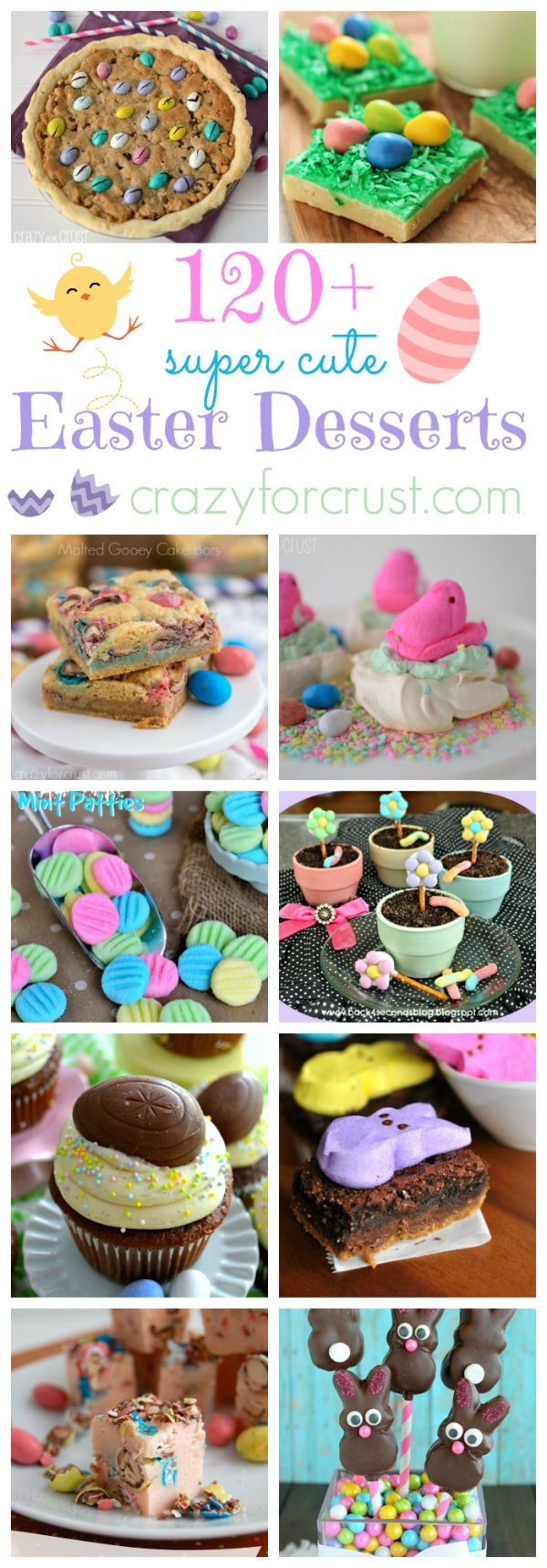 Fun Easter Desserts
 Over 120 Fun Easter Desserts Crazy for Crust