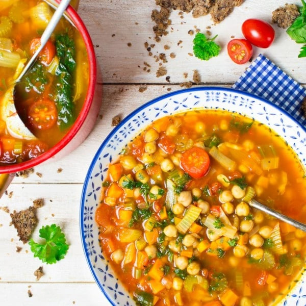 Garbanzo Beans Recipes Vegetarian
 Italian Vegan Garbanzo Bean Soup Vegan Heaven