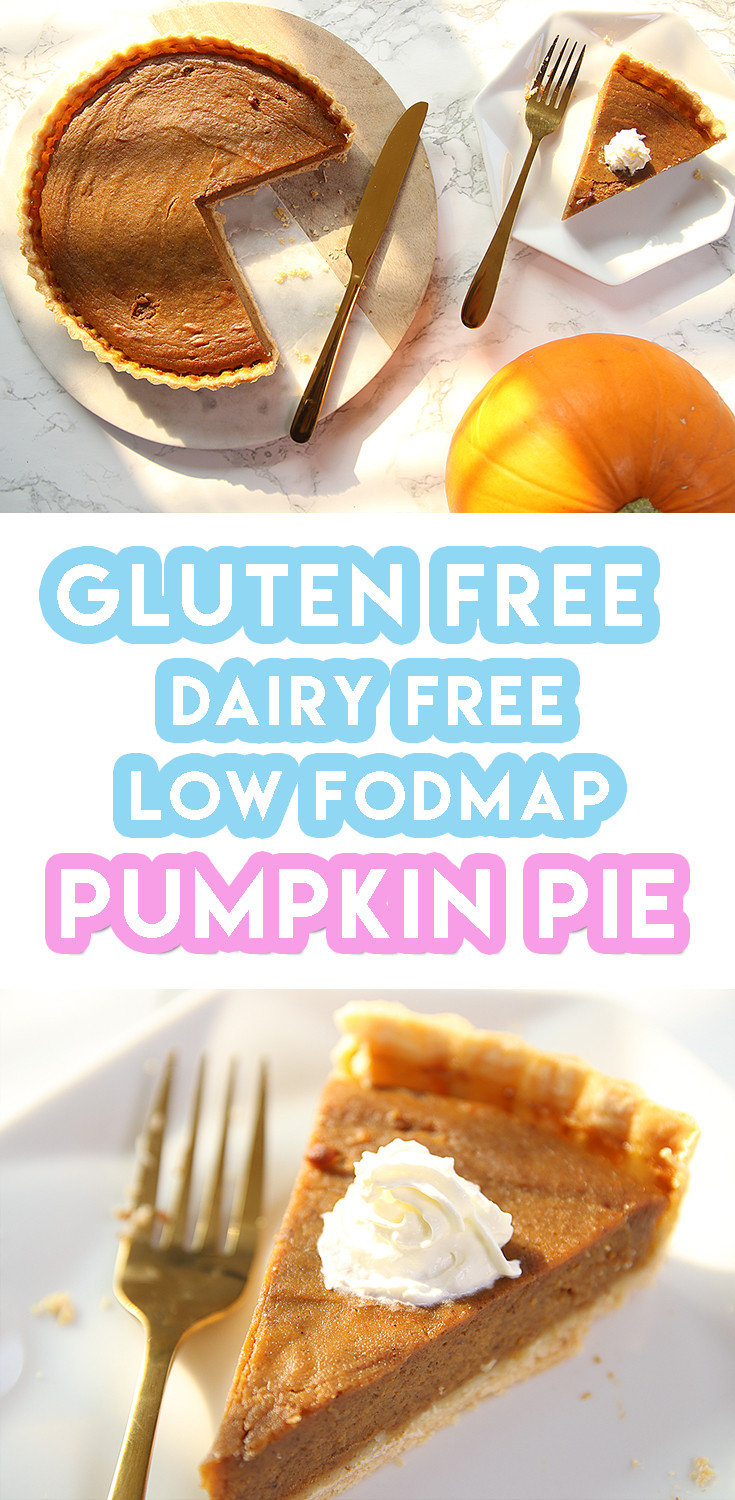Gluten &amp; Dairy Free Recipes
 Gluten Free Pumpkin Pie Recipe dairy free and low FODMAP