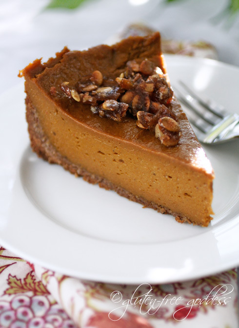 Gluten And Dairy Free Pumpkin Pie
 Gluten Free Goddess Recipes Vegan Pumpkin Pie Praline in