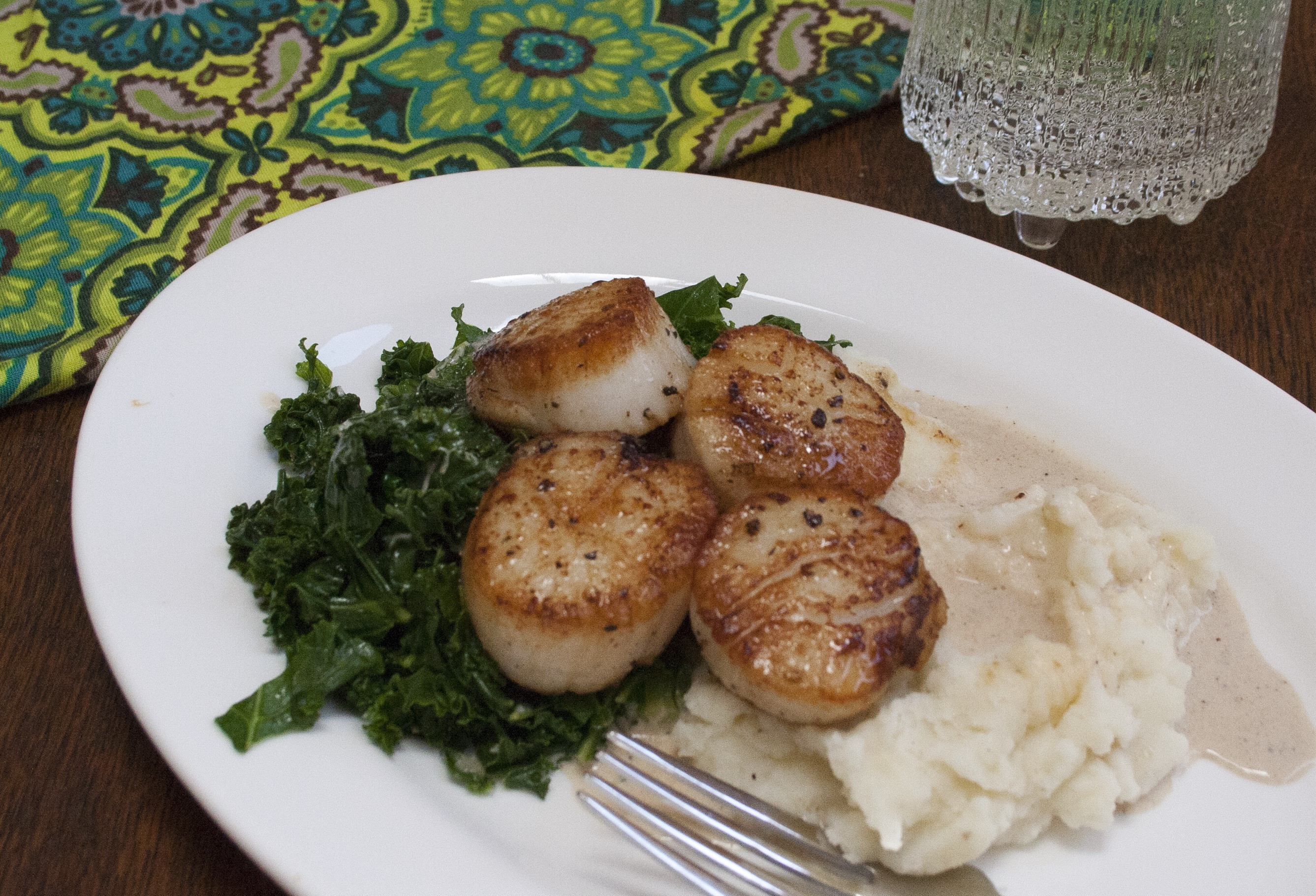 Gluten Free Appetizers Trader Joe'S
 Seared Scallops with Mashed Potatoes and Wilted Kale