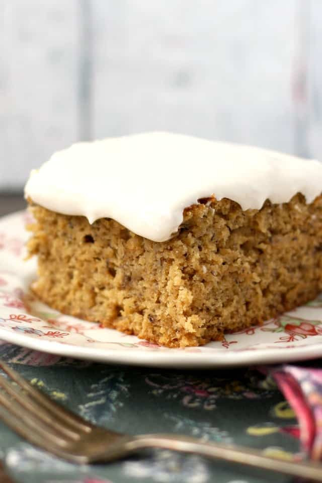 Gluten Free Banana Cake
 Banana Cake with Cream Cheese Frosting Gluten Free