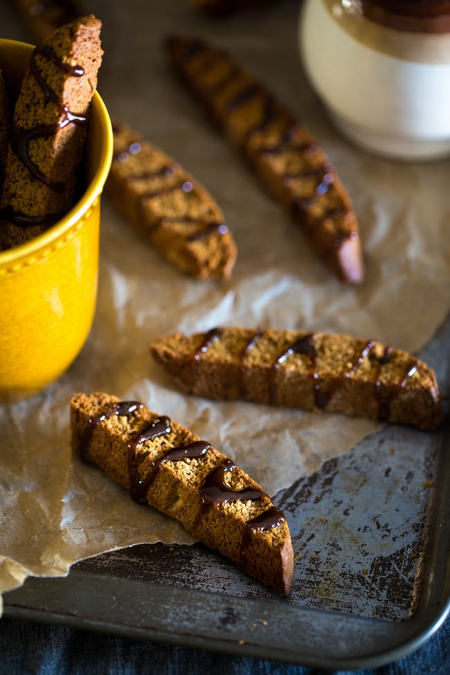 Gluten Free Biscotti
 Gingerbread Gluten Free Biscotti with Coffee Glaze Food