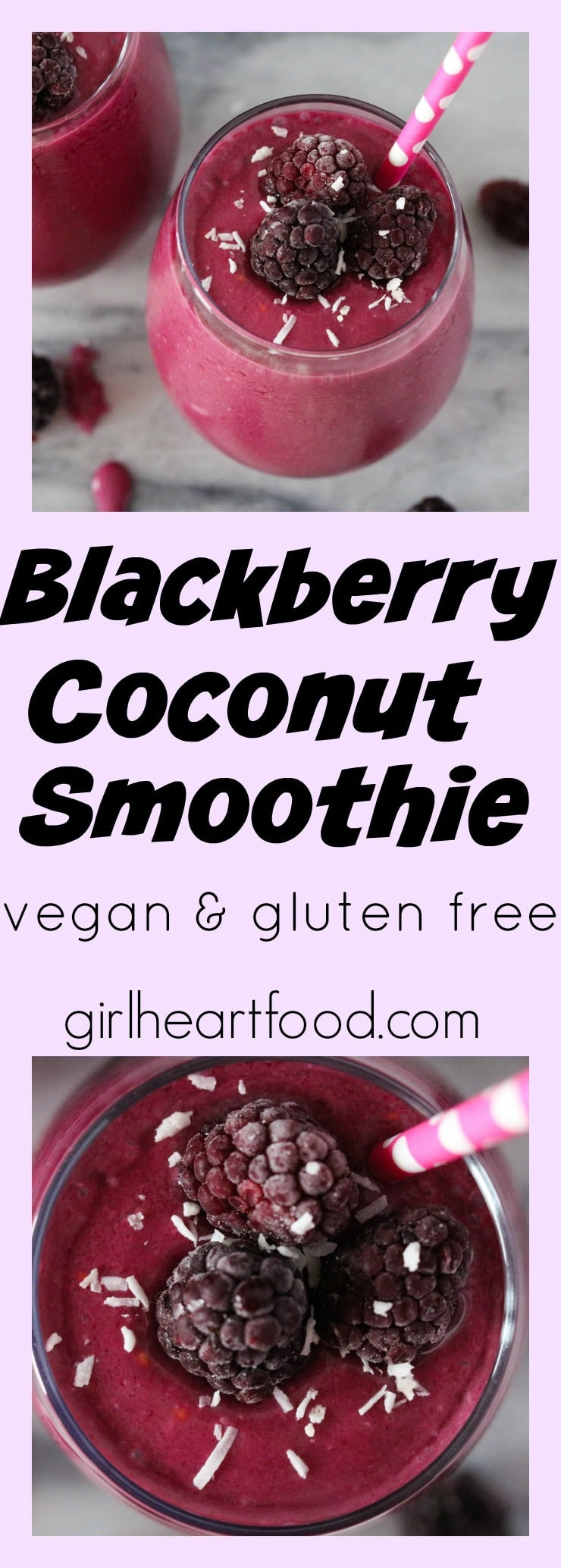 Gluten Free Blackberry Recipes
 Blackberry Coconut Smoothie vegan gluten free