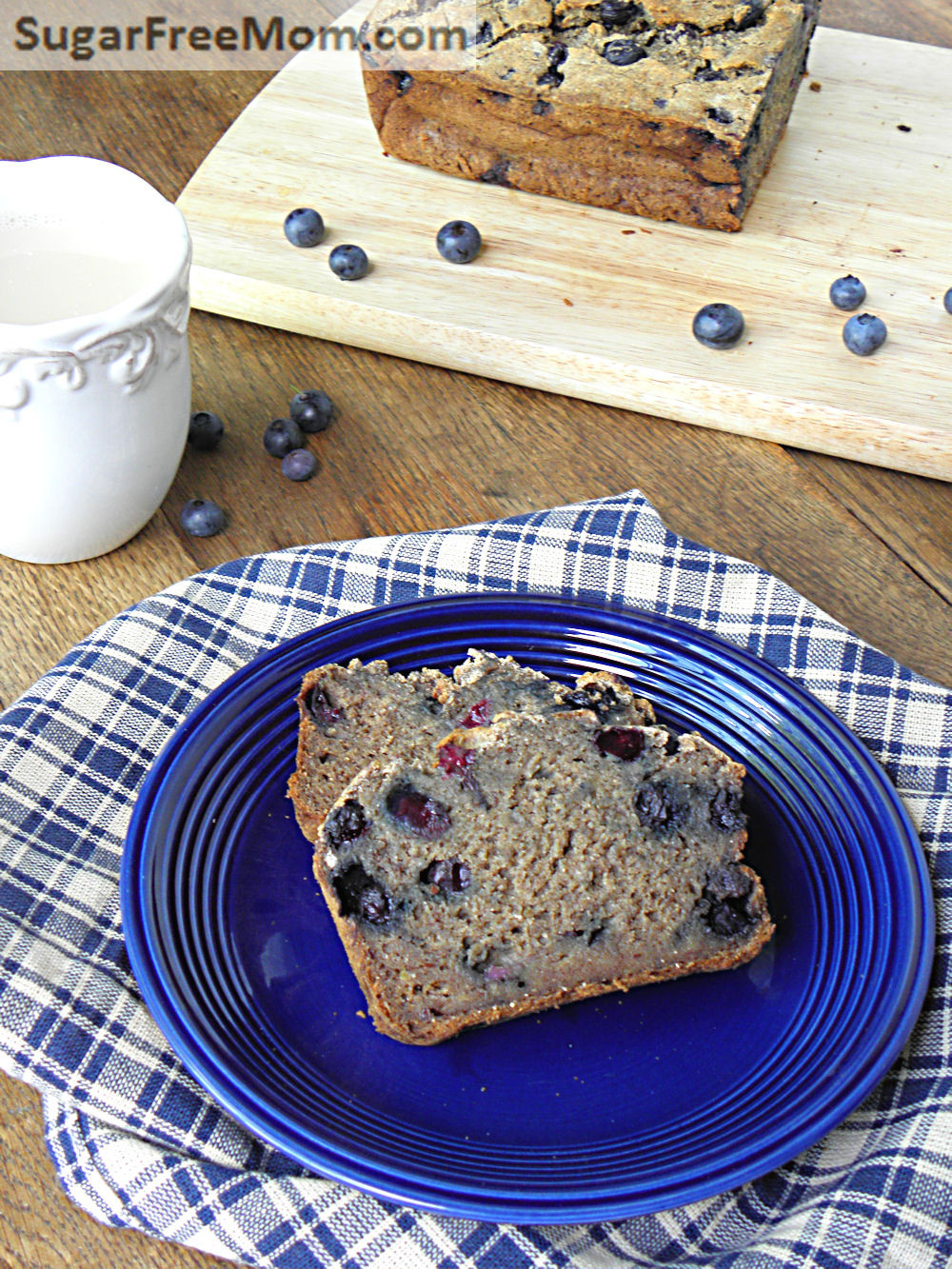 Gluten Free Blueberry Bread
 Gluten Free Blueberry Banana Bread No Sugar Added