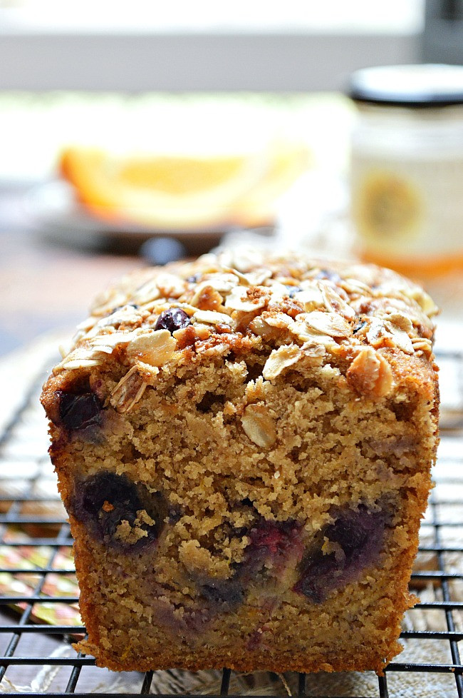 Gluten Free Blueberry Bread
 Gluten Free Honey Orange Ginger Blueberry Banana Bread