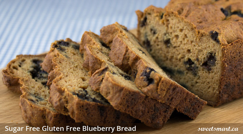 Gluten Free Blueberry Bread
 Sugar Free Gluten Free Blueberry Bread
