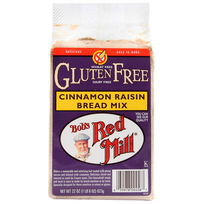 Gluten Free Bread Mix
 Bob s Red Mill Gluten Free Cinnamon Raisin Bread Mix 22 oz