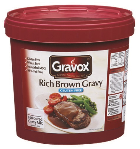 Gluten Free Brown Gravy
 Gravox Rich Brown Gravy Mix 1kg Gluten Free