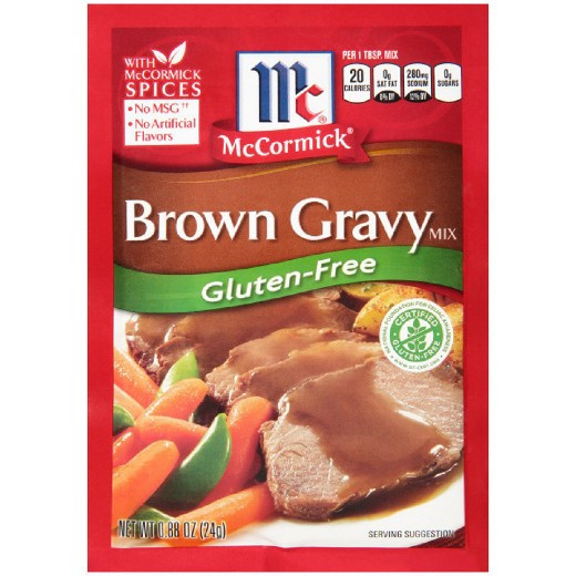 Gluten Free Brown Gravy
 McCormick Gluten Free Brown Gravy 88 oz Tar