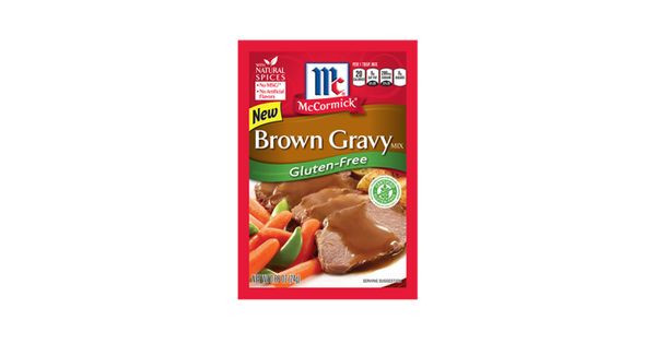 Gluten Free Brown Gravy
 Our NEW McCormick Gluten Free Brown Gravy is a blend of