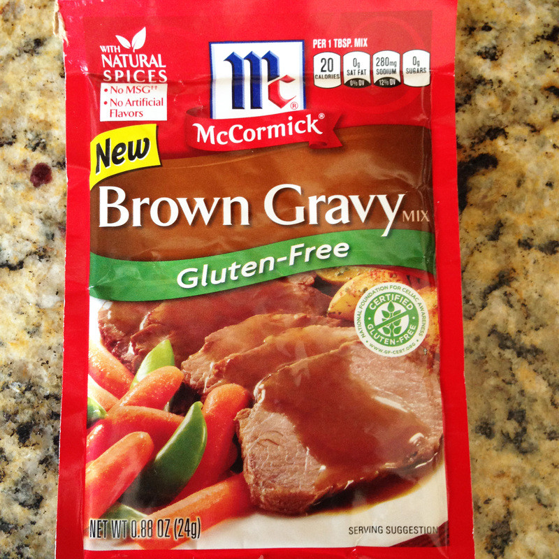 Gluten Free Brown Gravy
 Fancy Finger Foods with McCormick Gluten Free Recipe Mix