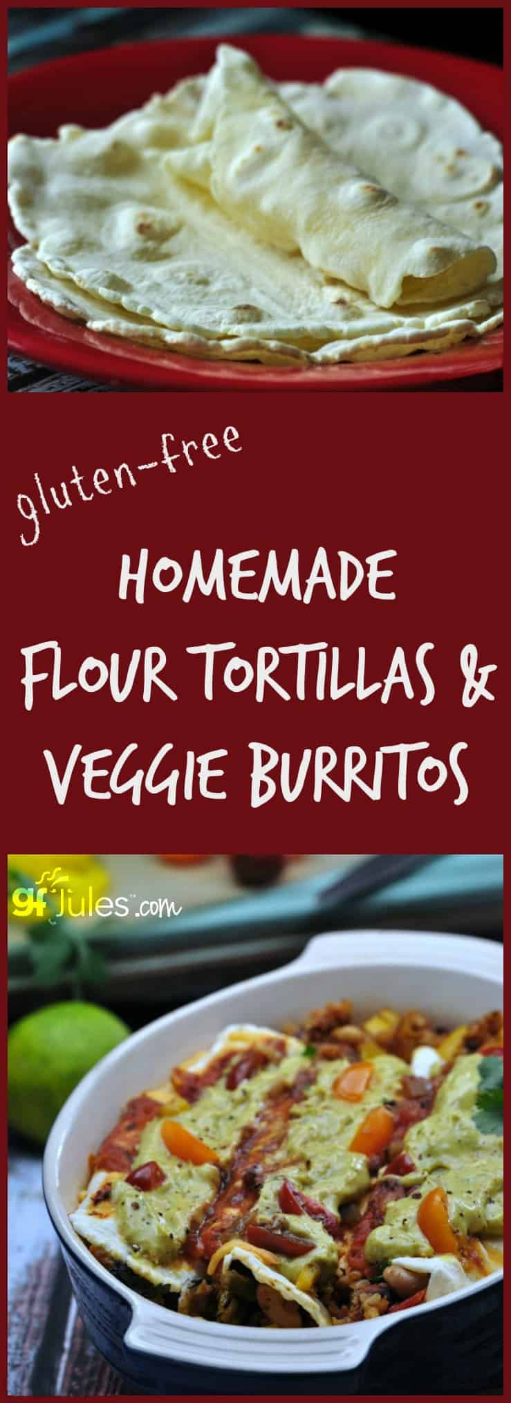 Gluten Free Burritos
 Gluten Free Veggie Burritos with GF Flour Tortillas
