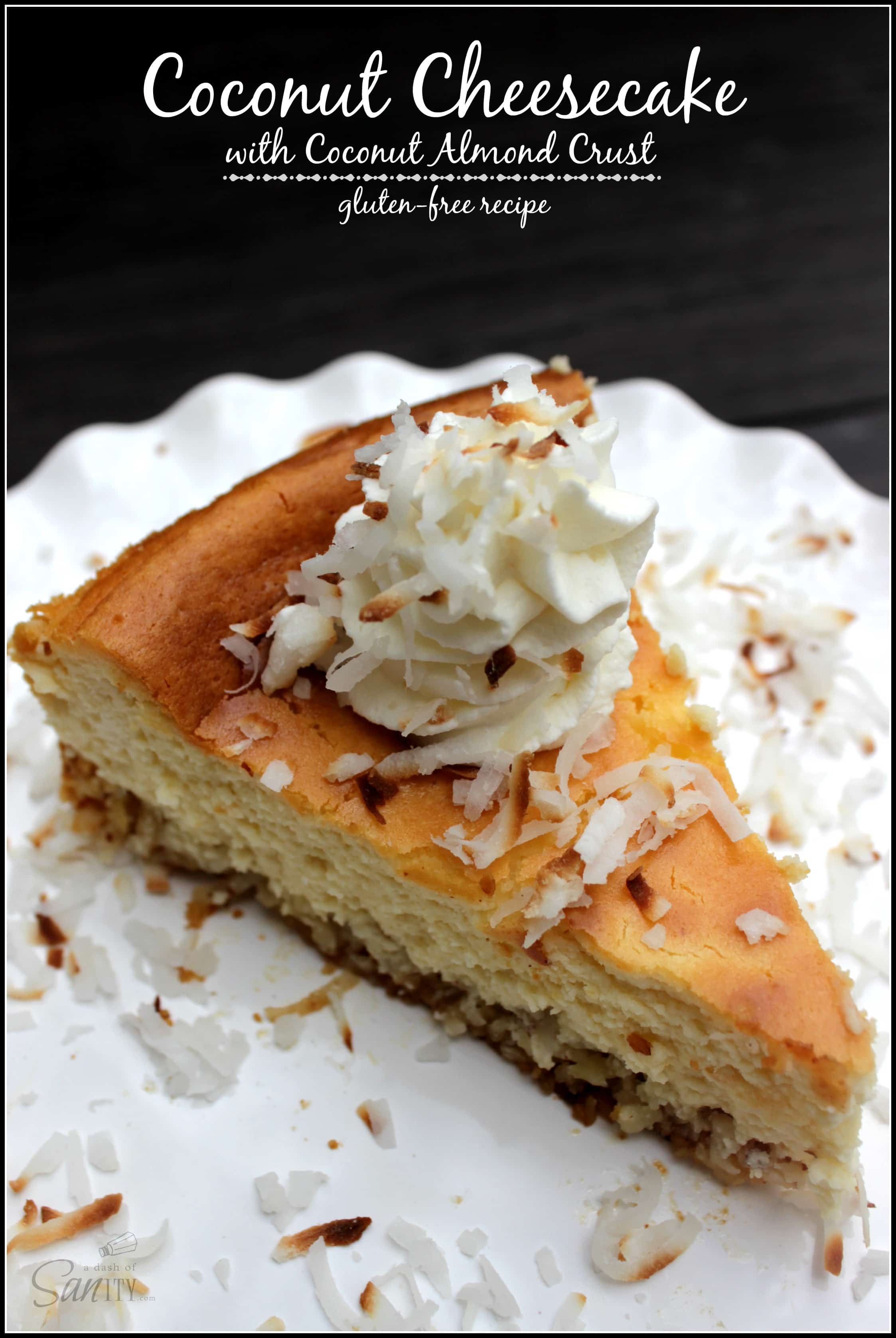 Gluten Free Cheesecake Crust Recipe
 Coconut Cheesecake with Coconut Almond Crust & $550 Amazon