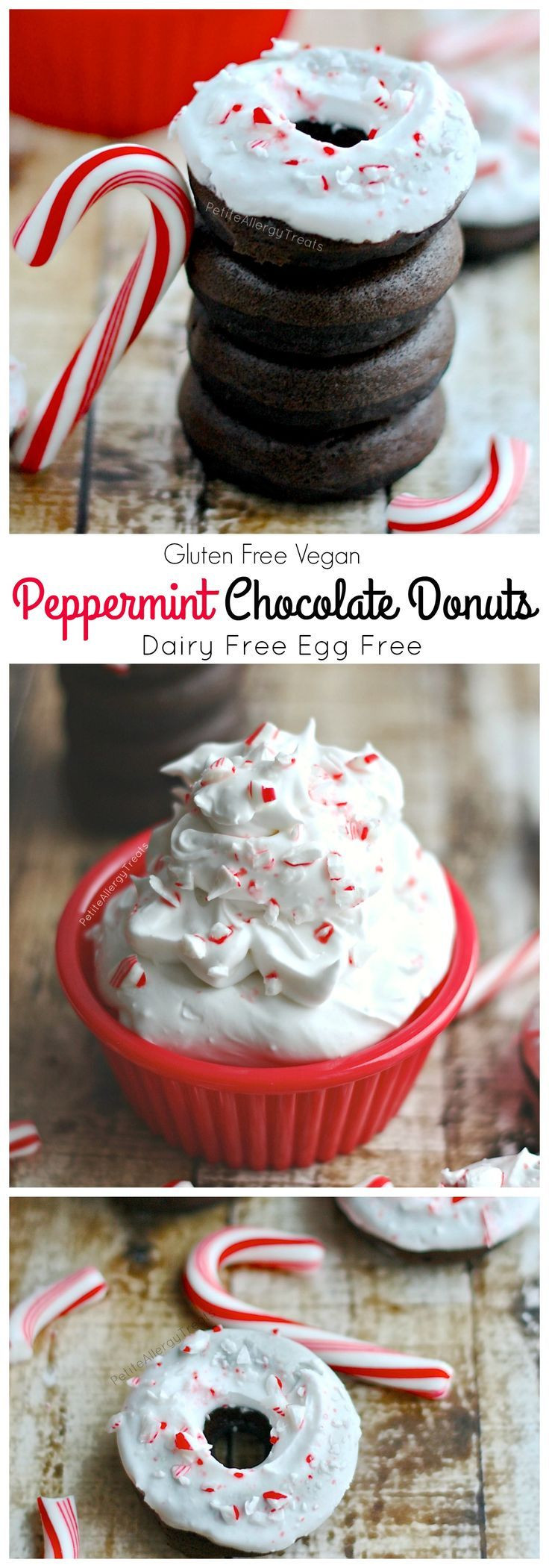 Gluten Free Christmas Candy
 Peppermint Chocolate Donuts gluten free dairy free vegan