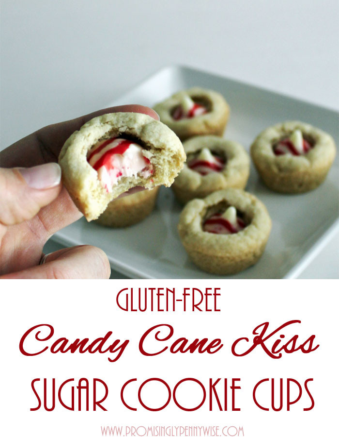 Gluten Free Christmas Candy
 Gluten Free Candy Cane Kiss Sugar Cookie Cups My